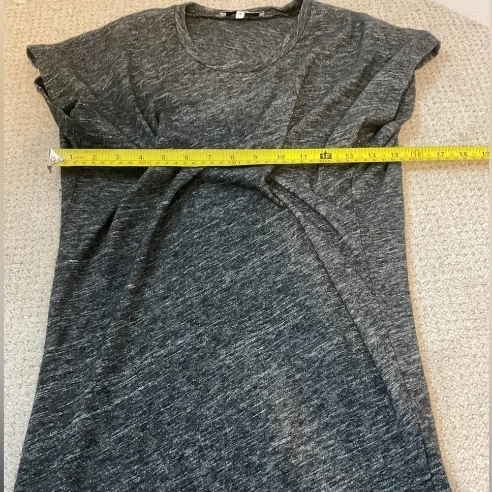 Iro Loretta Gray Knit Front Twist Mini Dress Size Small